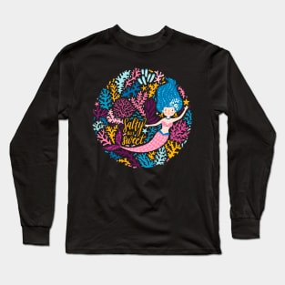 Cute Beautiful Mermaid Love Artwork Long Sleeve T-Shirt